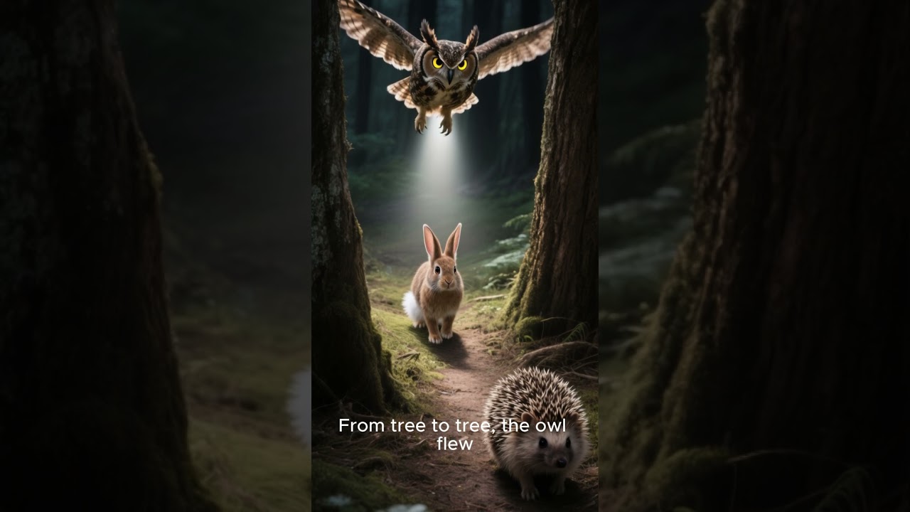 "The Owl Who Lit the Night 🌙🦉"