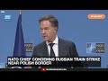 NATO Chief Says Russia Growing Reckless After Ukraine Train Strike | Dawn News English