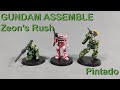 Pintando Gundam Assemble Zeon's Rush ST03A