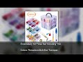 Embroidery Kit Floss Set Including 150 Colors Threads with 3-Tier Transparent Storage Box Cross