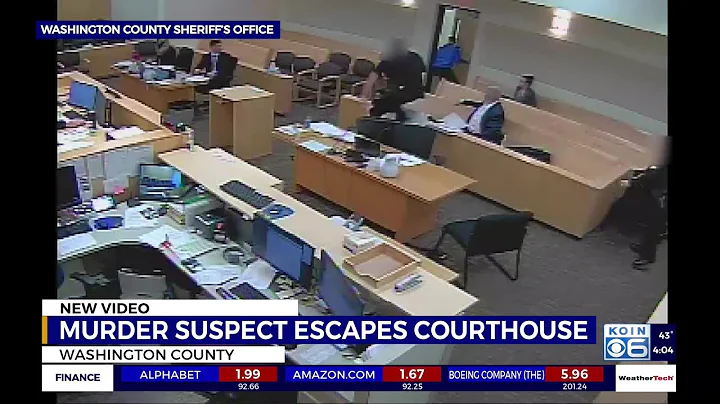 Footage shows murder suspect fleeing from Washington Co. Courthouse