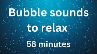 58 minute bubbly countup timer with bubbles