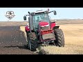 Красивая пашня: трактор Massey Ferguson 7624 с оборотным плугом UNLU! Дед и внук работа на тракторе!