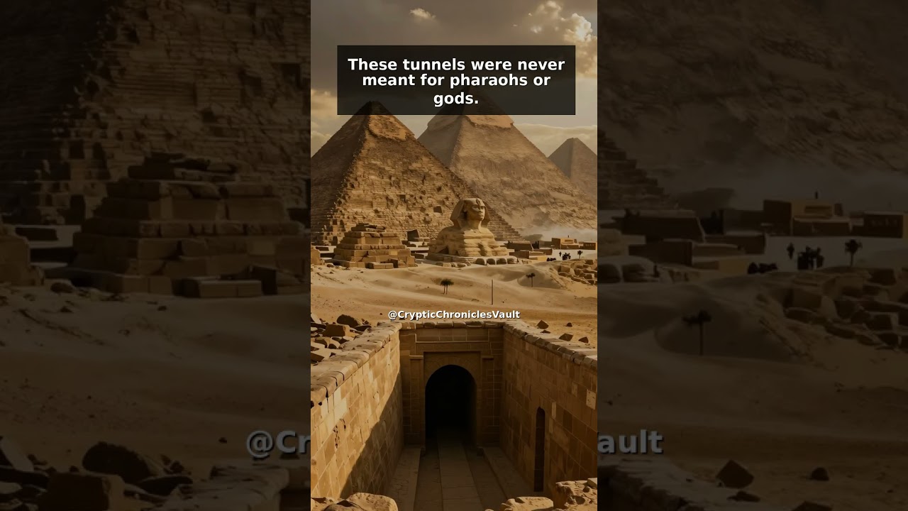 History's Secret: The secret tunnel networks beneath the pyramids of