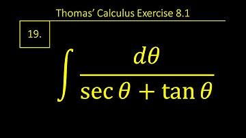 Exercise 8.1 Question 19 || Thomas Calculus 14th edition || Chapter 8