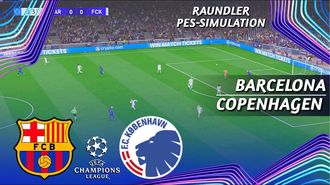 Barcelona vs F.C. Copenhagen | UEFA Champions League 2025/26 | PES 2021  Simulation