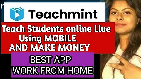 Teachmint|| teach online live and make money| work from home| Part time full time job| Earning app