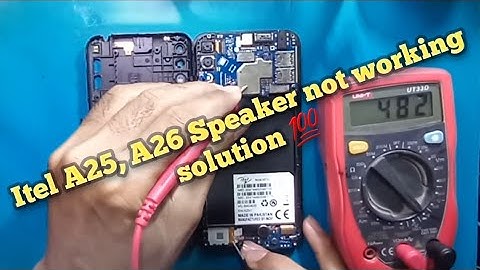 Itel A26 Speaker Ringer Buzzer Not working Solution 💯 #phonefixing