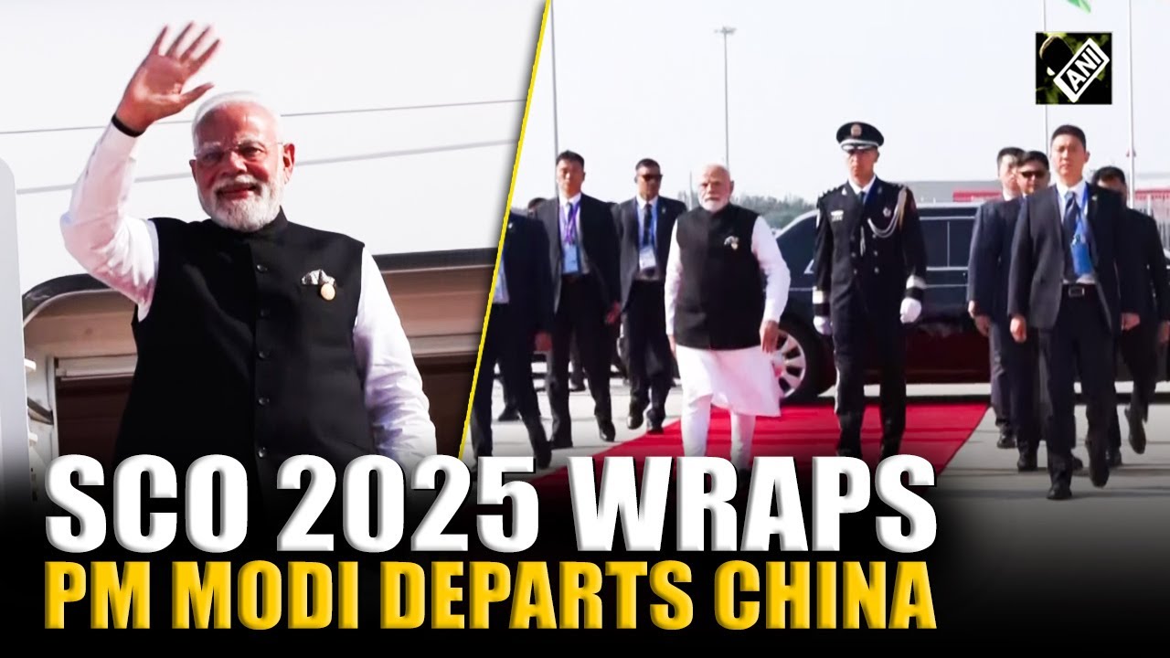 WATCH: PM Modi emplanes for India after attending SCO Summit 2025 in Tianjin, China | Modi-Xi-Putin