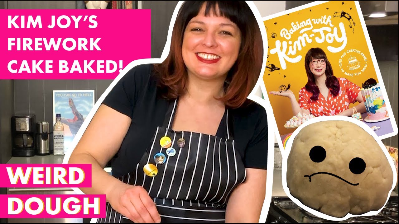 CAKE CHALLENGE! Baking with Kim Joy from GBBO FIREWORK CAKE BAKED