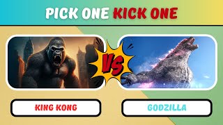 Pick One Kick One - MOVIE CHARACTERS BATTLE💪🙉 | Would You Rather...?