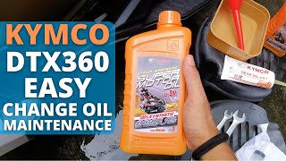 Kymco DTX 360 Maintenance | Change Oil