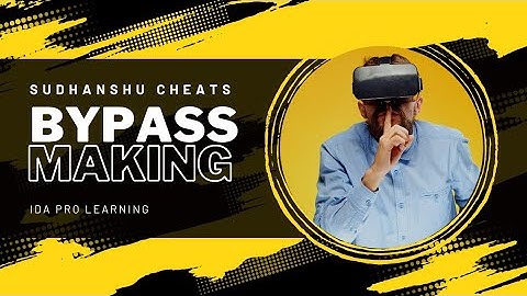 HOW TO MAKE REALTIME BYPASS WITH IDA PRO || IDA PRO || SUDHANSHU CHEATS