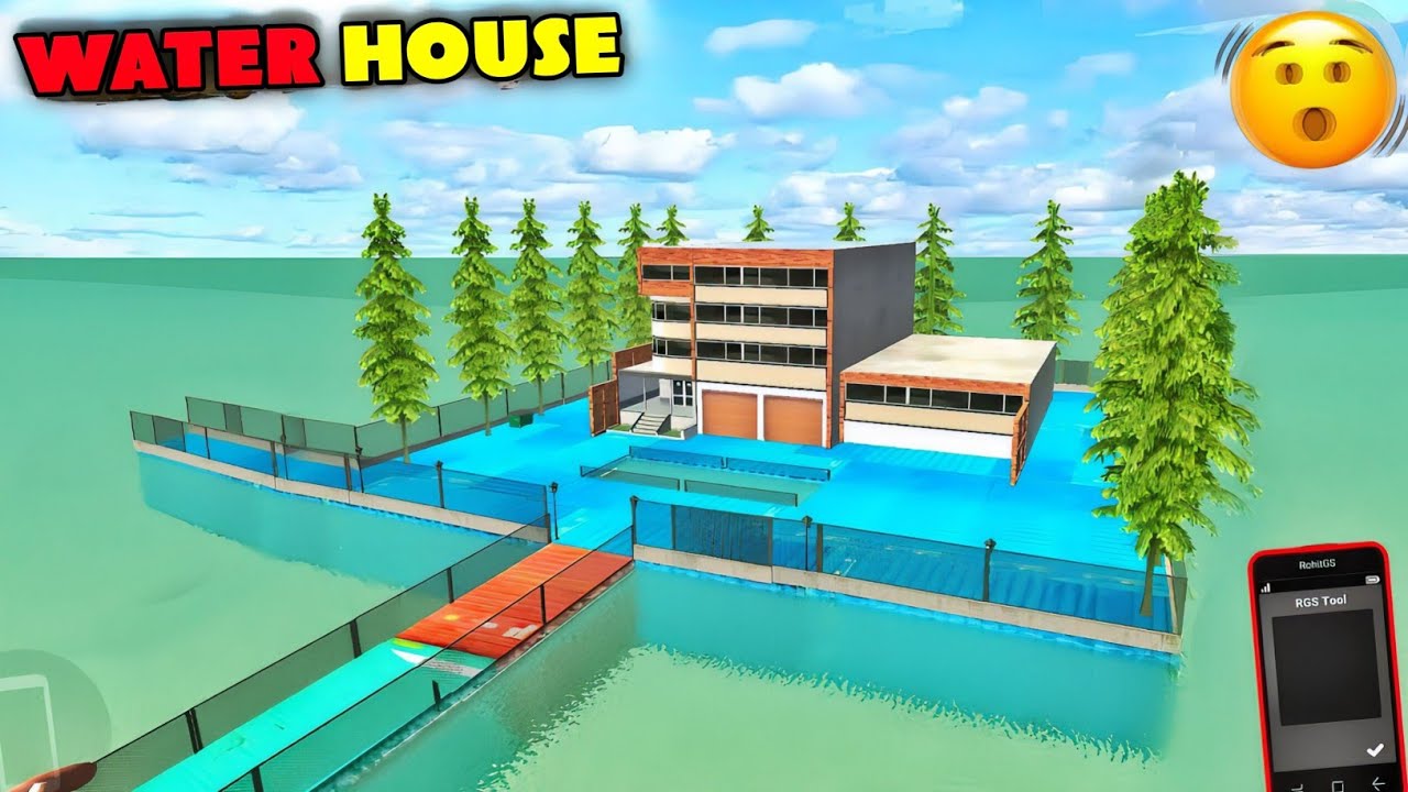 Create Water House (জলের উপর বাড়ি)🏠 Secret RGS tool Cheat Codes In Indian bikes driving 3D #1