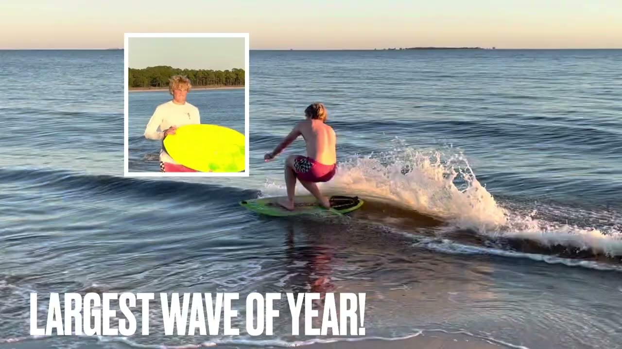 I love the forgotten coast and surfing on 1 foot 