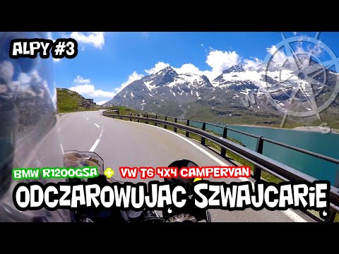 Odczarowuję Szwajcarię | Motocyklem w Alpy + vanlife 2020 | cz 3 | MotoPodhale.info