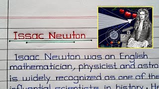 Issac Newton Biography in English || Issac Newton Story/Information || Essay/Paragraph on Newton