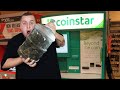 CASHING IN 5 GALLON JUG Of COINS From Storage Unit! BIG MONEY! Cashing In Coins At CoinStar