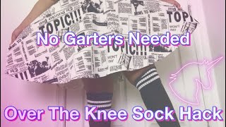How To Keep Over The Knee Socks from Falling Down (Thick Thigh Society)