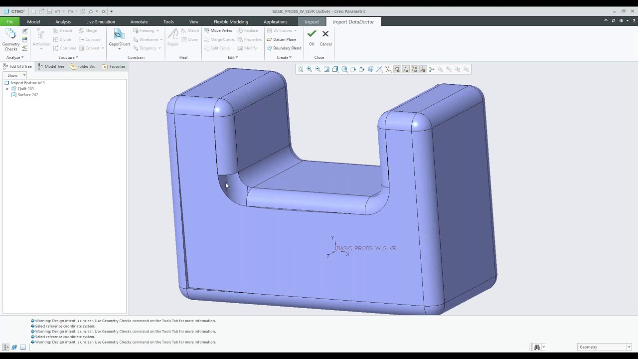 Creo Import Data Doctor