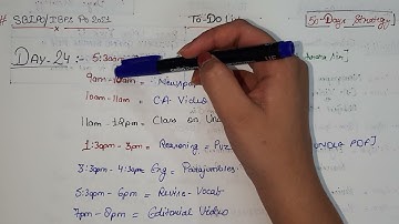 SBI PO/IBPS PO Day 24 To-Do List. Follow it blindly for 50 days and get a job in SBI. #SBIPO #IBPSPO