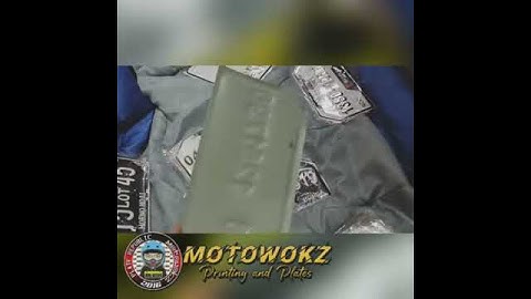 motorcycle plate galvanzed sheet and embossed