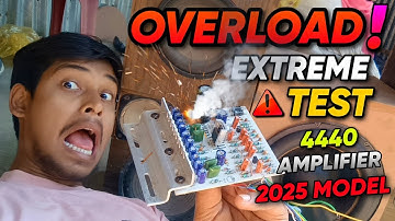 Unbelievable! 🔥 Extreme Overload Test + Overvoltage Test 4440 Double Ic Amplifier New 4440 Amplifier