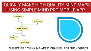 Making MindMaps quickly in mobile app