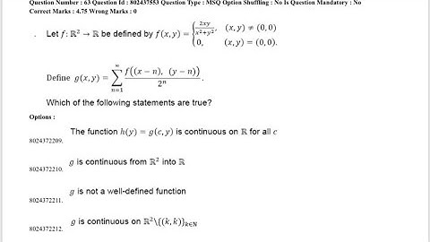 CSIR-NET(JRF)-Real Analysis-Part-C(26-11-2020).