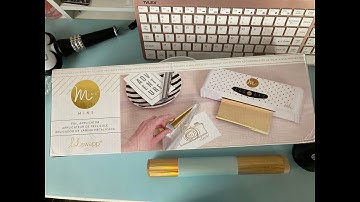 HEIDI SWAPP MINI MINC: Unboxing and First Try #heidiswapp #miaprintsph