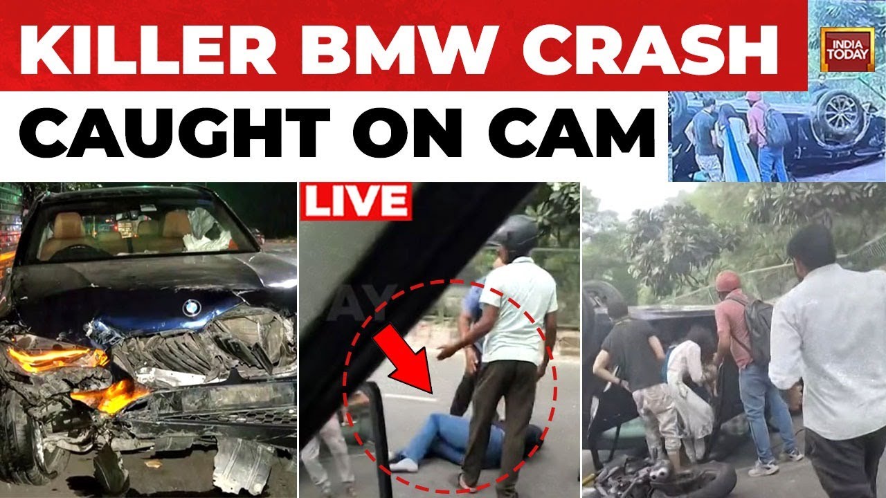Delhi BMW Crash News LIVE: BMW Crash Caught On Camera | Victim Navjot ...