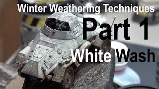 Plastic model Winter Weathering Part 1 - White Wash Techniques