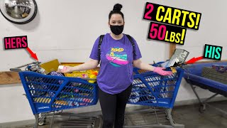 I COULDN'T BELIEVE HOW MUCH GOOD STUFF WAS IN THE BINS! We Each PACKED a CART! 50lb HAUL!