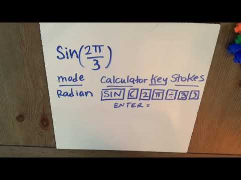 Using a Calculator to Evaluate Trig Functions - YouTube