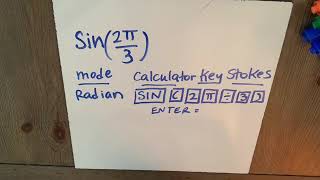Using a Calculator to Evaluate Trig Functions