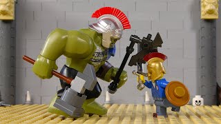 LEGO Experimental Gladiator vs Hulk STOP MOTION LEGO Gladiator Portal Fight | Billy Bricks