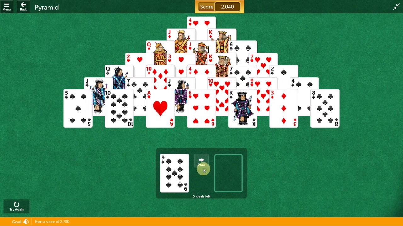 microsoft solitaire collection in windows 10 pyramid game download