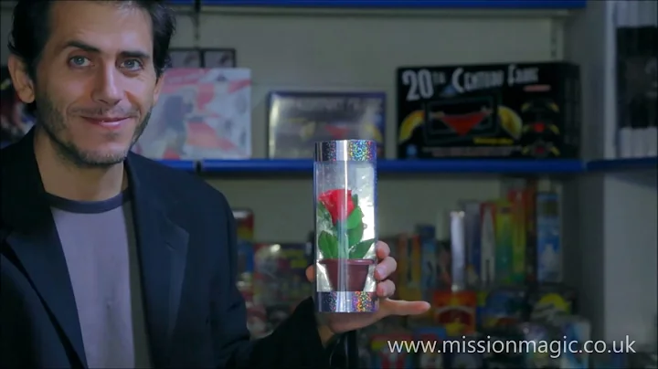 Appearing Rose in Crystal Tube Magic Trick Illusion DiFatta