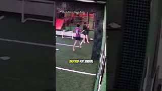 Brave Boy saves friend from electric gate. #BraveKid #Shorts