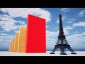 Domino simulation Eiffel Tower collapses 3