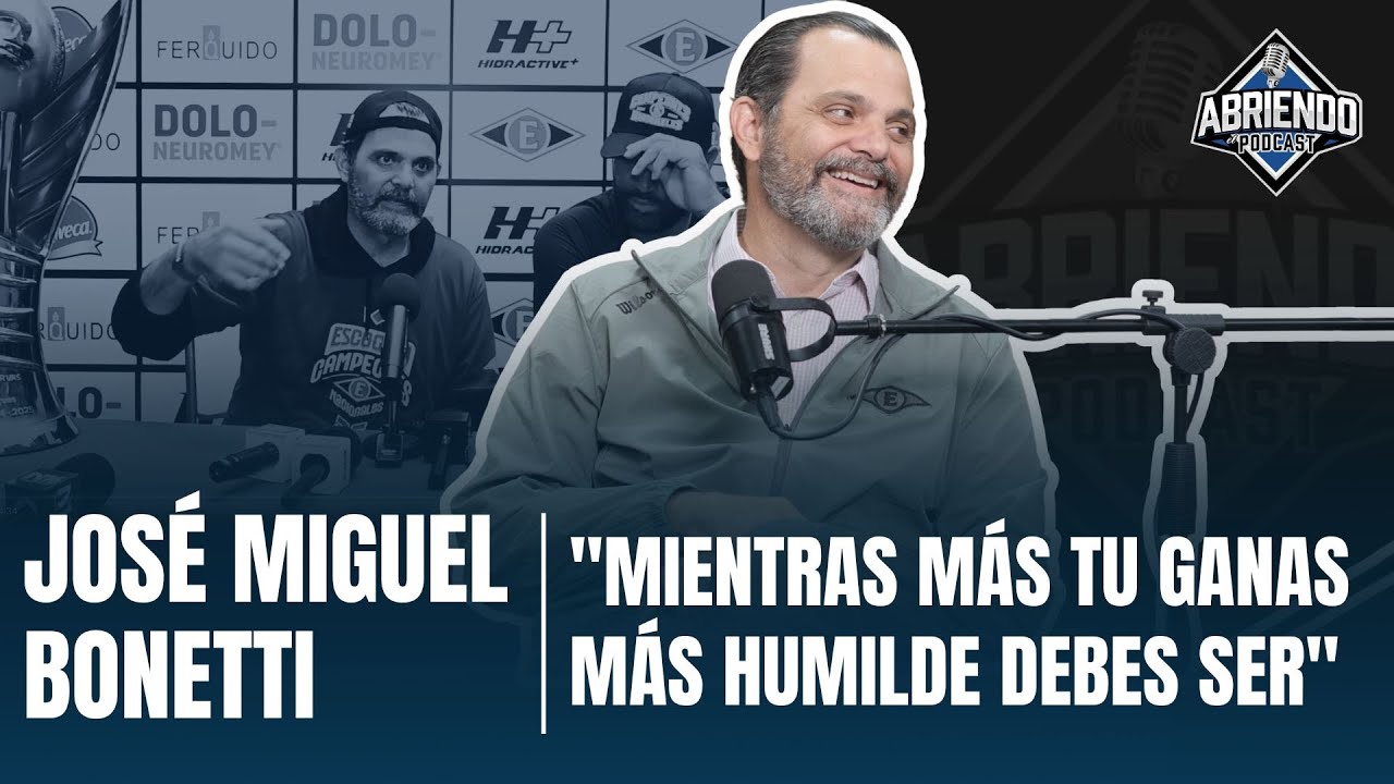 JOSÉ MIGUEL BONETTI HABLA SOBRE CAMPEONATO DEL ESCOGIDO, CONTRATO CON PUJOLS Y RIVALIDAD CON LICEY
