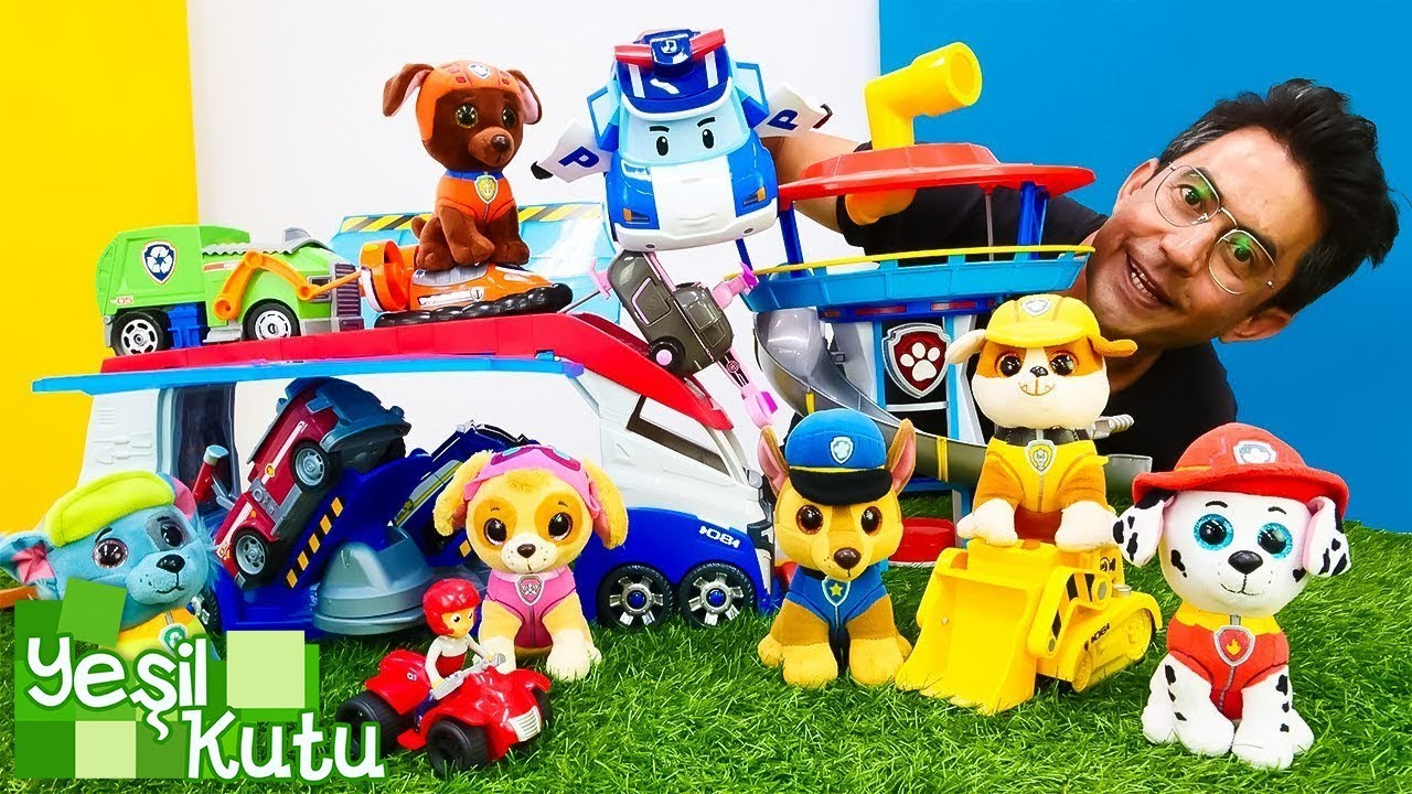 Paw Patrol Oyuncakları Arabalarını Arıyor 🚓🚁🚒 Nail Baba ile Oyuncak Kutuları