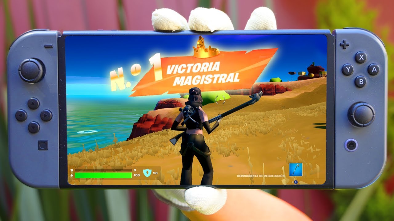 Así es JUGAR FORTNITE en la NINTENDO SWITCH MÁS ANTIGUA POSIBLE 😱😂 *Es ...