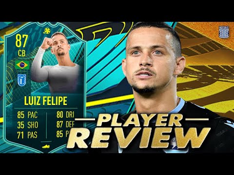 87 PLAYER MOMENTS LUIZ FELIPE PLAYER REVIEW! MOMENTS LUIZ FELIPE SBC - FIFA 22 ULTIMATE TEAM