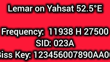 Lamar TV New Biss Key YahSat1A52 Afghanistan Asia cup 2025