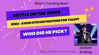 The Voice: Jackson Snelling's Blind Audition #rebamcentire #gwenstefani