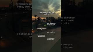 Secret Boys Wish Girls Knew