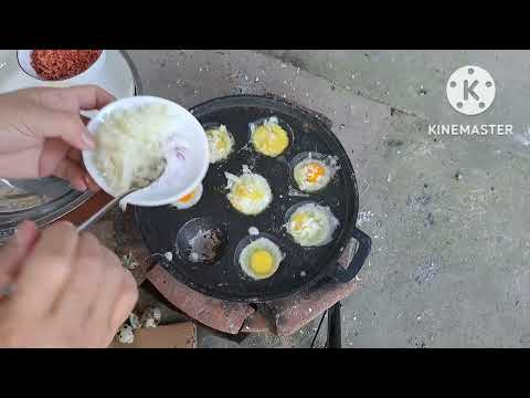 Video Bánh khoai mì nướng bơ, sẳn lửa than làm dĩa bánh khọt... - youtube