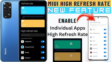 MIUI 13.1 High Refresh Rate Feature Enable In Your Mobile | #tamil