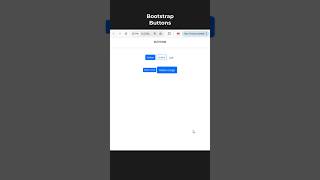 Buttons Bootstrap 5 #shorts #html #css #coding #web #webdevelopment #bootstrap #button #bootstrap5